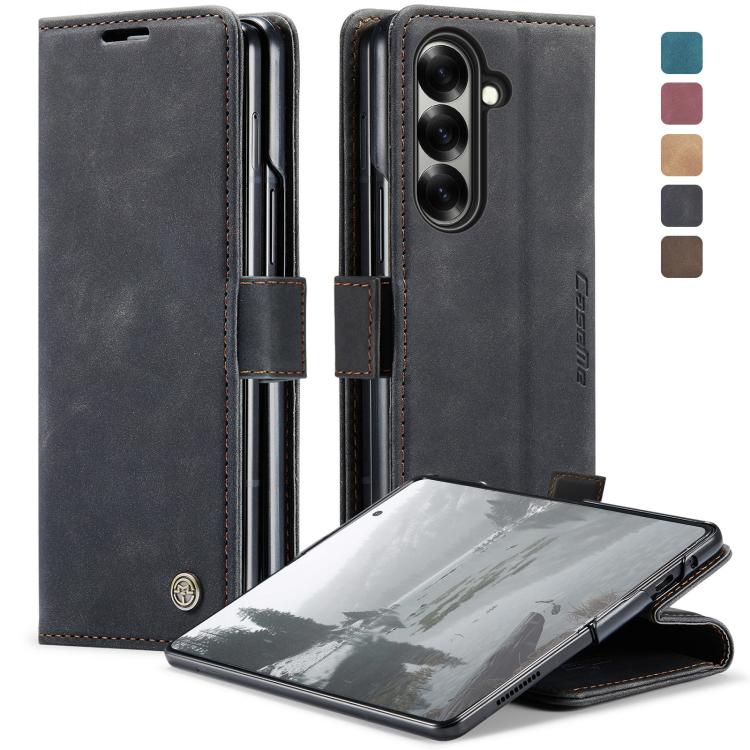 For Samsung Galaxy Z Fold7 CaseMe 013 Multifunctional Horizontal Flip Leather Phone Case(Black) - Galaxy Z Fold7 5G Cases by CaseMe | Online Shopping UK | buy2fix