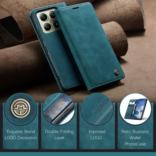 For Xiaomi 14T CaseMe 013 Multifunctional Horizontal Flip Leather Phone Case(Blue) - Xiaomi Cases by CaseMe | Online Shopping UK | buy2fix