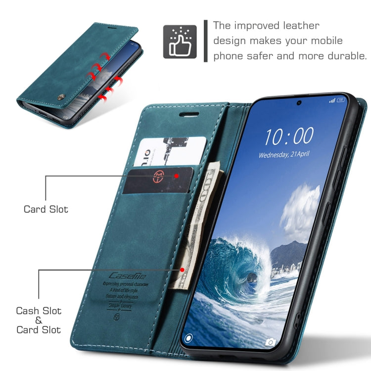 For Xiaomi 14T CaseMe 013 Multifunctional Horizontal Flip Leather Phone Case(Blue) - Xiaomi Cases by CaseMe | Online Shopping UK | buy2fix