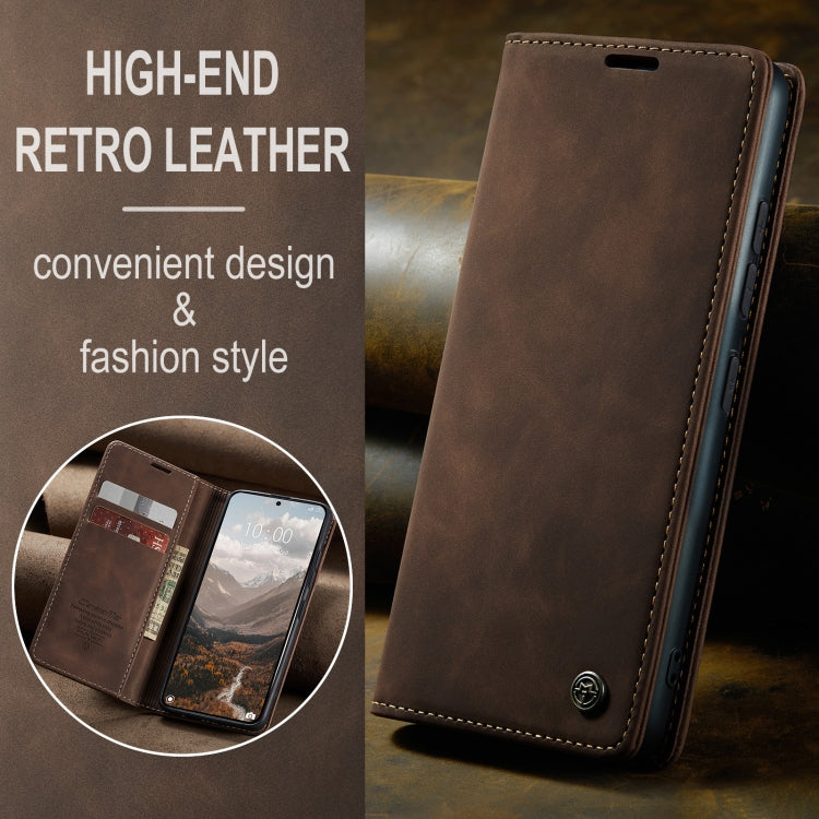 For Xiaomi 14T CaseMe 013 Multifunctional Horizontal Flip Leather Phone Case(Coffee) - Xiaomi Cases by CaseMe | Online Shopping UK | buy2fix