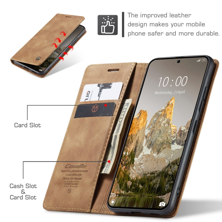 For Xiaomi 14T CaseMe 013 Multifunctional Horizontal Flip Leather Phone Case(Brown) - Xiaomi Cases by CaseMe | Online Shopping UK | buy2fix