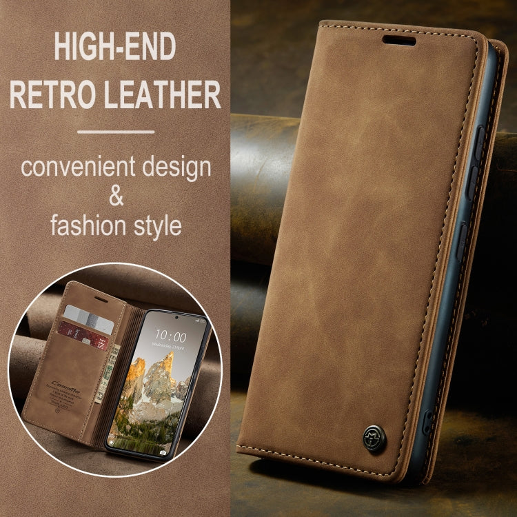 For Xiaomi 14T CaseMe 013 Multifunctional Horizontal Flip Leather Phone Case(Brown) - Xiaomi Cases by CaseMe | Online Shopping UK | buy2fix