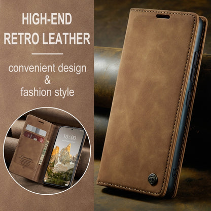 For Xiaomi 14T CaseMe 013 Multifunctional Horizontal Flip Leather Phone Case(Brown) - Xiaomi Cases by CaseMe | Online Shopping UK | buy2fix