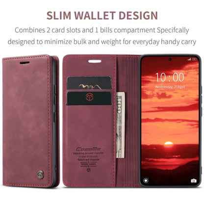 For Xiaomi 14T CaseMe 013 Multifunctional Horizontal Flip Leather Phone Case(Red) - Xiaomi Cases by CaseMe | Online Shopping UK | buy2fix