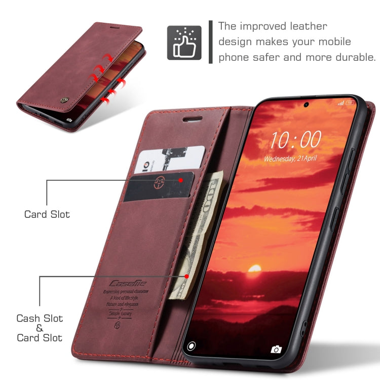 For Xiaomi 14T CaseMe 013 Multifunctional Horizontal Flip Leather Phone Case(Red) - Xiaomi Cases by CaseMe | Online Shopping UK | buy2fix