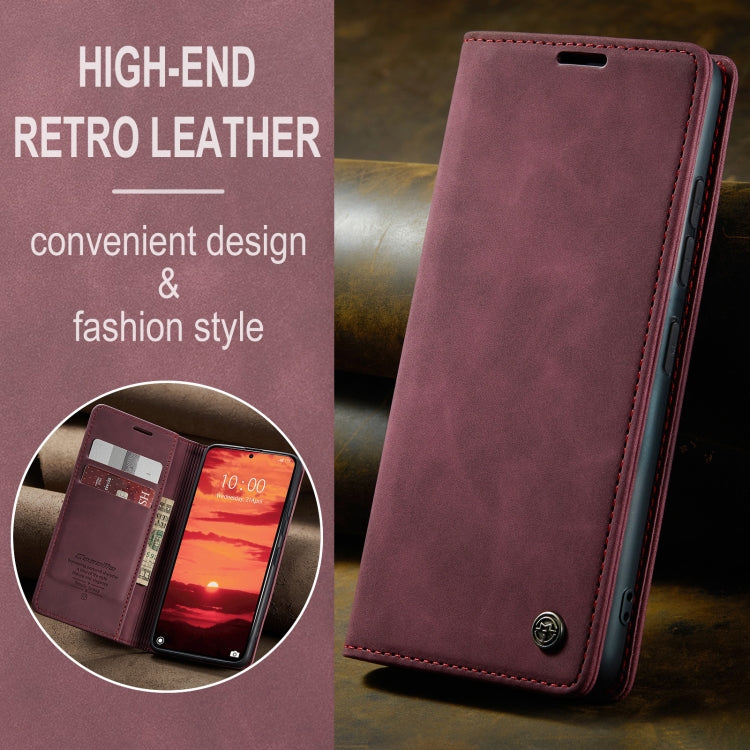 For Xiaomi 14T CaseMe 013 Multifunctional Horizontal Flip Leather Phone Case(Red) - Xiaomi Cases by CaseMe | Online Shopping UK | buy2fix