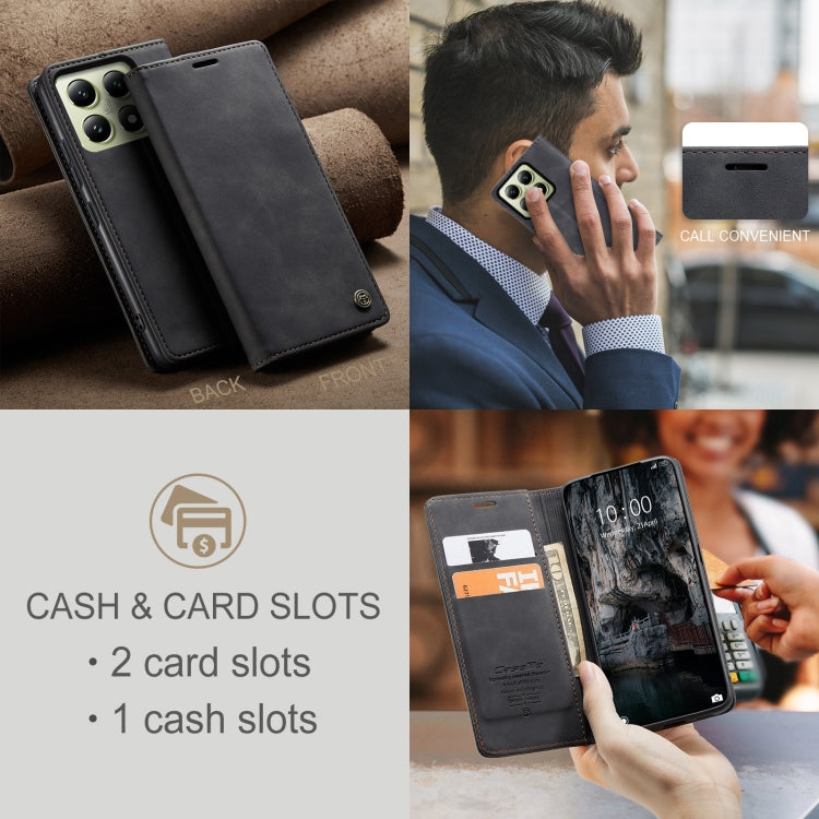 For Xiaomi 14T CaseMe 013 Multifunctional Horizontal Flip Leather Phone Case(Black) - Xiaomi Cases by CaseMe | Online Shopping UK | buy2fix