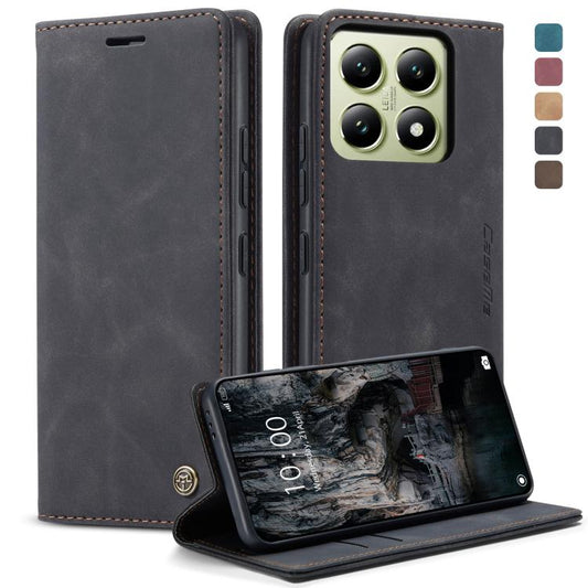 For Xiaomi 14T CaseMe 013 Multifunctional Horizontal Flip Leather Phone Case(Black) - Xiaomi Cases by CaseMe | Online Shopping UK | buy2fix