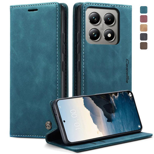 For Xiaomi 14T Pro CaseMe 013 Multifunctional Horizontal Flip Leather Phone Case(Blue) - Xiaomi Cases by CaseMe | Online Shopping UK | buy2fix