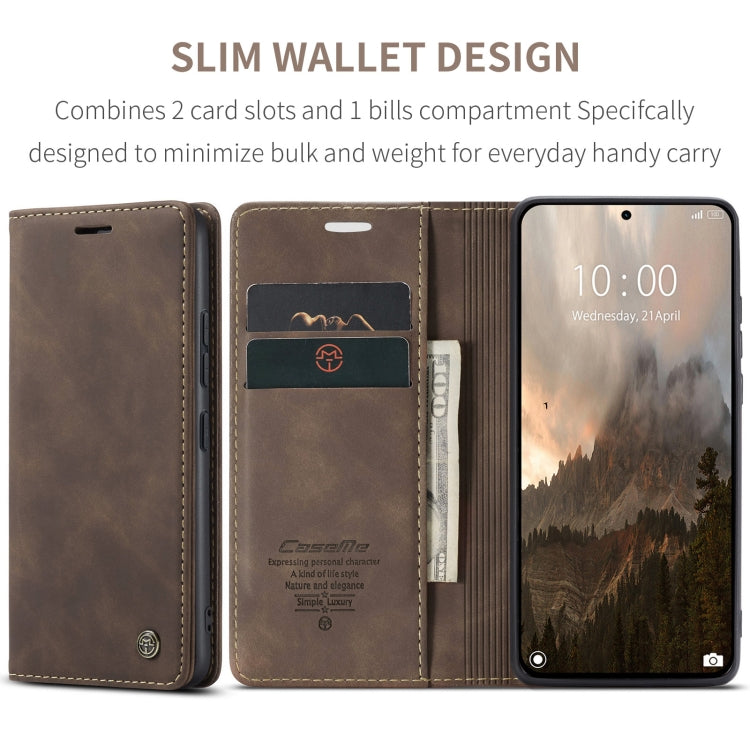 For Xiaomi 14T Pro CaseMe 013 Multifunctional Horizontal Flip Leather Phone Case(Coffee) - Xiaomi Cases by CaseMe | Online Shopping UK | buy2fix