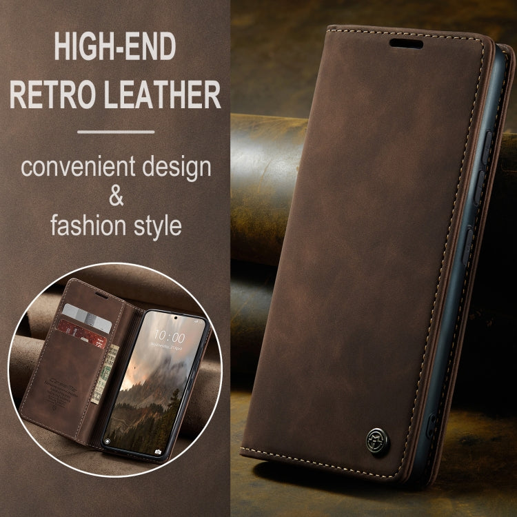 For Xiaomi 14T Pro CaseMe 013 Multifunctional Horizontal Flip Leather Phone Case(Coffee) - Xiaomi Cases by CaseMe | Online Shopping UK | buy2fix