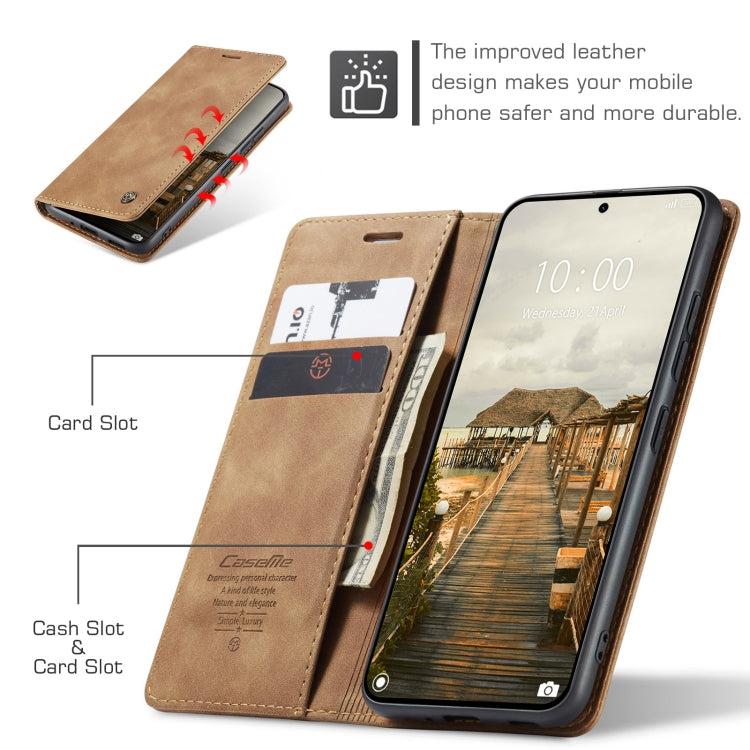 For Xiaomi 14T Pro CaseMe 013 Multifunctional Horizontal Flip Leather Phone Case(Brown) - Xiaomi Cases by CaseMe | Online Shopping UK | buy2fix