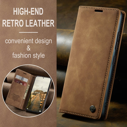 For Xiaomi 14T Pro CaseMe 013 Multifunctional Horizontal Flip Leather Phone Case(Brown) - Xiaomi Cases by CaseMe | Online Shopping UK | buy2fix