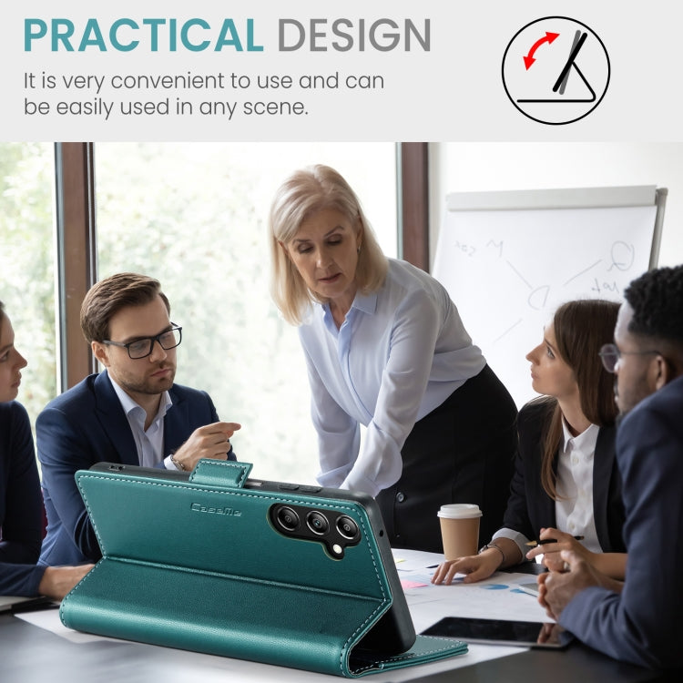 For Samsung Galaxy A16 5G CaseMe 023 Butterfly Buckle Litchi Texture RFID Anti-theft Leather Phone Case(Green) by CaseMe