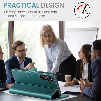 For Samsung Galaxy A16 5G CaseMe 023 Butterfly Buckle Litchi Texture RFID Anti-theft Leather Phone Case(Green) by CaseMe