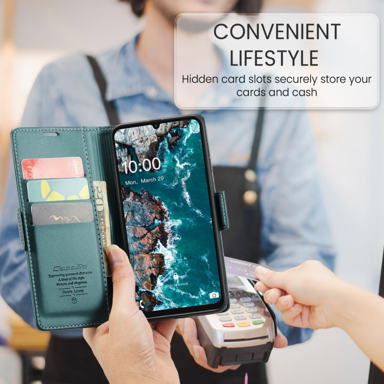 For Samsung Galaxy A16 5G CaseMe 023 Butterfly Buckle Litchi Texture RFID Anti-theft Leather Phone Case(Green) by CaseMe