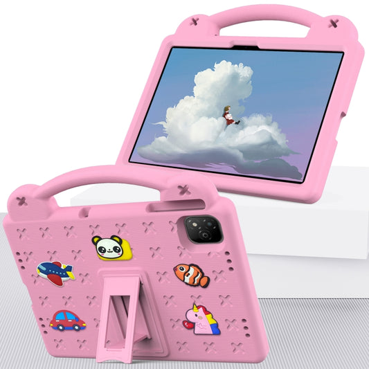 For Infinix Xpad 11 X1101 2024 Handle Kickstand Children EVA Shockproof Tablet Case(Pink) - Others by buy2fix | Online Shopping UK | buy2fix