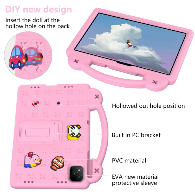 For Infinix Xpad 11 X1101 2024 Handle Kickstand Children EVA Shockproof Tablet Case(Pink) - Others by buy2fix | Online Shopping UK | buy2fix
