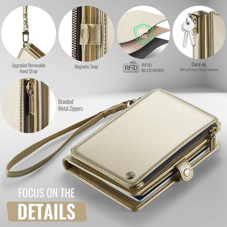 CaseMe-Me60 Multi-functional Anti-theft Swipe Passport Wallet(Gold) -  by CaseMe | Online Shopping UK | buy2fix