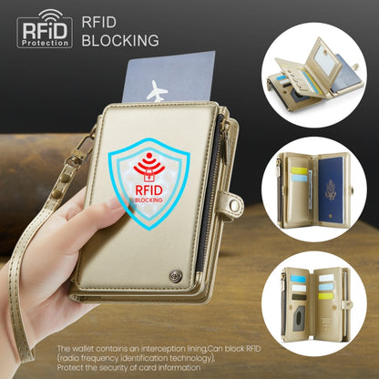 CaseMe-Me60 Multi-functional Anti-theft Swipe Passport Wallet(Gold) -  by CaseMe | Online Shopping UK | buy2fix