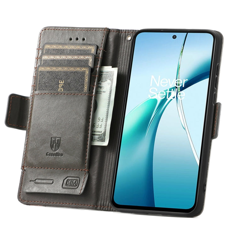 For TCL 50 5G CaseNeo Splicing Dual Magnetic Buckle Leather Phone Case(Gray) - TCL by CaseNeo | Online Shopping UK | buy2fix
