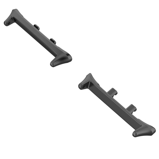 For Honor Watch 5 1 Pair 22mm Stainless Steel Metal Watch Band Connector(Black) by buy2fix