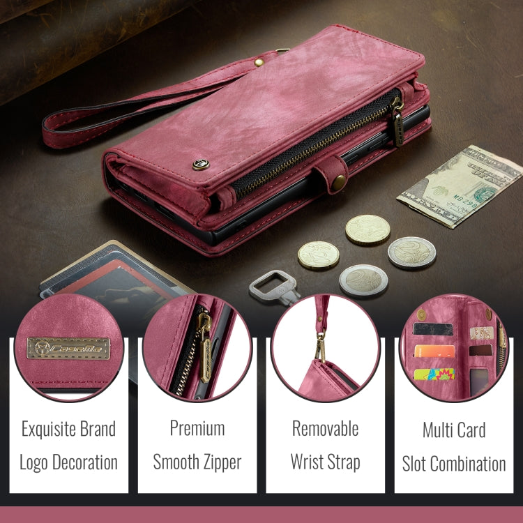 For Samsung Galaxy A16 5G CaseMe 008 Detachable Multifunctional Leather Phone Case(Wine Red) by CaseMe