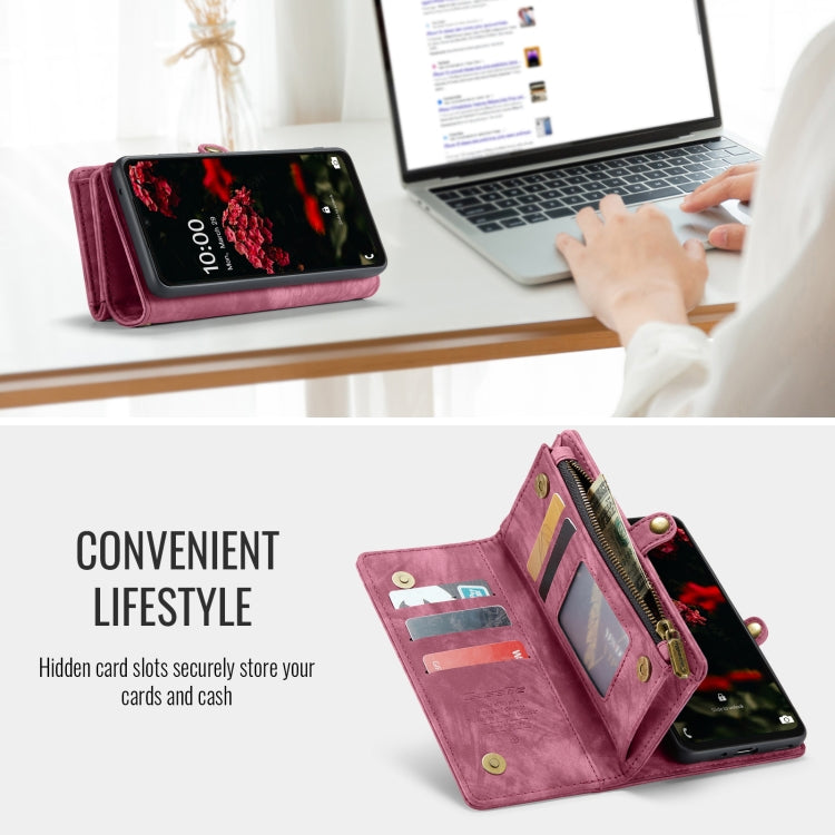 For Samsung Galaxy A16 5G CaseMe 008 Detachable Multifunctional Leather Phone Case(Wine Red) by CaseMe