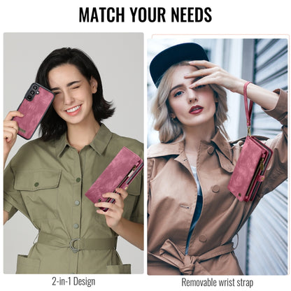 For Samsung Galaxy A16 5G CaseMe 008 Detachable Multifunctional Leather Phone Case(Wine Red) by CaseMe