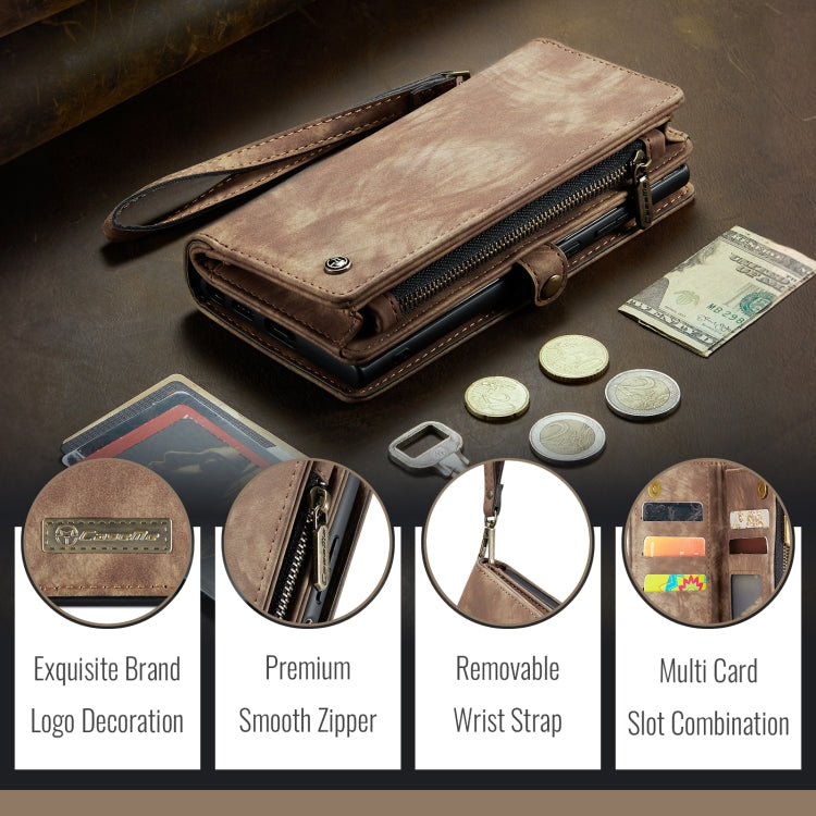 For Samsung Galaxy A16 5G CaseMe 008 Detachable Multifunctional Leather Phone Case(Brown) by CaseMe