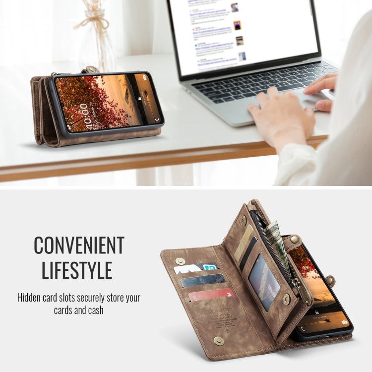 For Samsung Galaxy A16 5G CaseMe 008 Detachable Multifunctional Leather Phone Case(Brown) by CaseMe