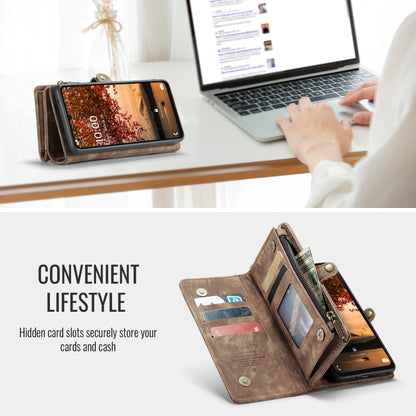 For Samsung Galaxy A16 5G CaseMe 008 Detachable Multifunctional Leather Phone Case(Brown) by CaseMe