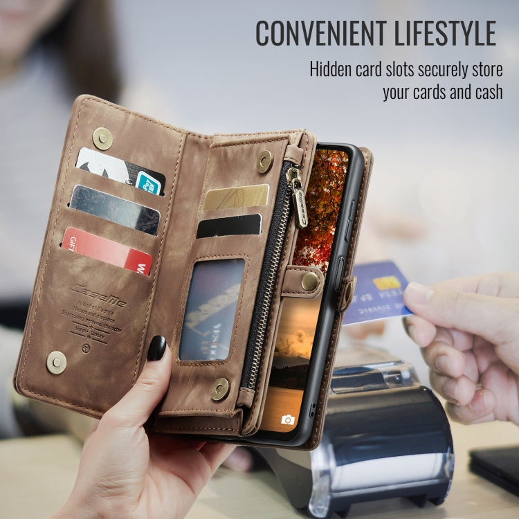 For Samsung Galaxy A16 5G CaseMe 008 Detachable Multifunctional Leather Phone Case(Brown) by CaseMe