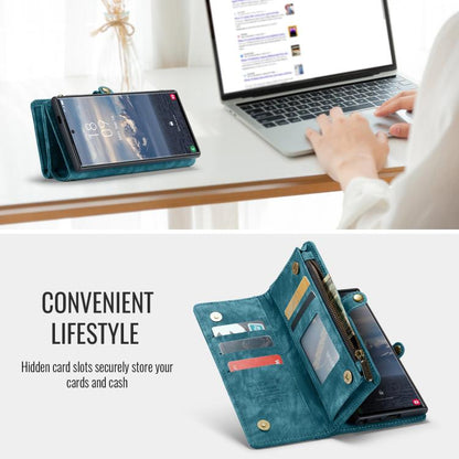 For Samsung Galaxy S25 Ultra 5G CaseMe 008 Detachable Multifunctional Leather Phone Case(Blue) by CaseMe