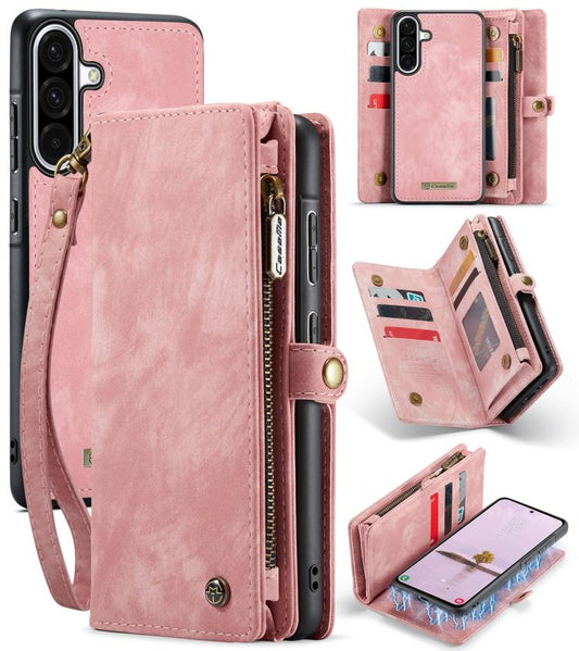 For Samsung Galaxy A56 CaseMe 008 Detachable Multifunctional Leather Phone Case(Pink) - Galaxy Phone Cases by CaseMe | Online Shopping UK | buy2fix