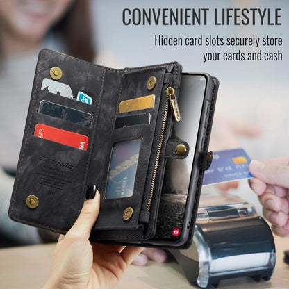 For Samsung Galaxy A56 CaseMe 008 Detachable Multifunctional Leather Phone Case(Black) - Galaxy Phone Cases by CaseMe | Online Shopping UK | buy2fix