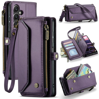 For Samsung Galaxy A16 5G CaseMe C36 Card Slots Zipper Wallet RFID Anti-theft Leather Phone Case(Purple) - Galaxy Phone Cases by CaseMe | Online Shopping UK | buy2fix