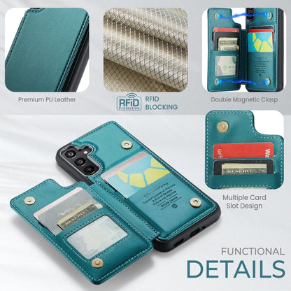 For Samsung Galaxy A16 5G CaseMe C22 Card Slots Holder RFID Anti-theft Phone Case(Green) by CaseMe