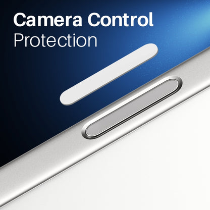 For iPhone 16 / 16 Plus / 16 Pro / 16 Pro Max NORTHJO 2Pcs Camera Control Button Protector Tempered Glass Film(White) - iPhone 16 Pro Max Tempered Glass by NORTHJO | Online Shopping UK | buy2fix