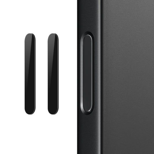 For iPhone 16 / 16 Plus / 16 Pro / 16 Pro Max NORTHJO 2Pcs Camera Control Button Protector Tempered Glass Film(Black) - iPhone 16 Pro Max Tempered Glass by NORTHJO | Online Shopping UK | buy2fix