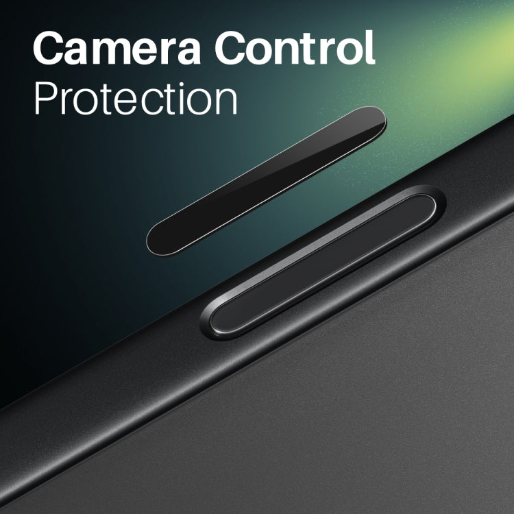 For iPhone 16 / 16 Plus / 16 Pro / 16 Pro Max NORTHJO 2Pcs Camera Control Button Protector Tempered Glass Film(Black) - iPhone 16 Pro Max Tempered Glass by NORTHJO | Online Shopping UK | buy2fix