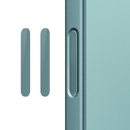For iPhone 16 / 16 Plus / 16 Pro / 16 Pro Max NORTHJO 2Pcs Camera Control Button Protector Tempered Glass Film(Teal) - iPhone 16 Pro Max Tempered Glass by NORTHJO | Online Shopping UK | buy2fix