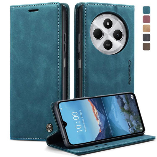 For Redmi 14C CaseMe 013 Multifunctional Horizontal Flip Leather Phone Case(Blue) - 14C Cases by CaseMe | Online Shopping UK | buy2fix