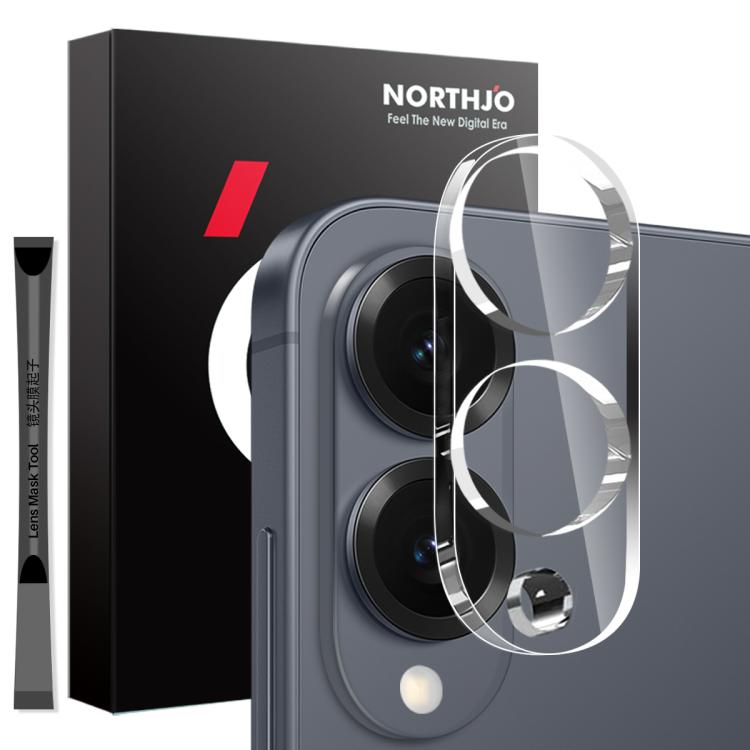 For Samsung Galaxy S25 Edge 5G NORTHJO Camera Lens Protector 3D HD Tempered Glass Film(Clear) - Galaxy S25 Edge 5G Tempered Glass by NORTHJO | Online Shopping UK | buy2fix