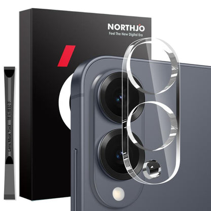 For Samsung Galaxy S25 Edge 5G NORTHJO Camera Lens Protector 3D HD Tempered Glass Film(Clear) - Galaxy S25 Edge 5G Tempered Glass by NORTHJO | Online Shopping UK | buy2fix