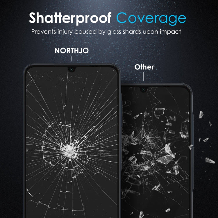 For Samsung Galaxy A06 4G NORTHJO A++ 28 Degree Privacy Full Glue Silk Printing Tempered Glass Film - Galaxy Tempered Glass by NORTHJO | Online Shopping UK | buy2fix