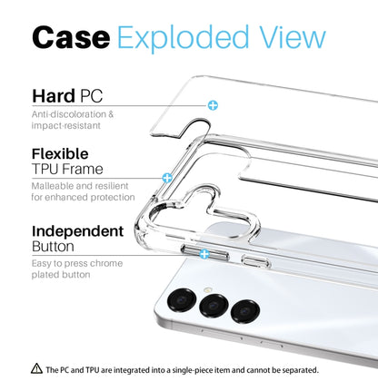 For Samsung Galaxy A16 5G / 4G NORTHJO 3 in 1 Clear Phone Case with Screen Protector Lens Film - Galaxy Phone Cases by NORTHJO | Online Shopping UK | buy2fix
