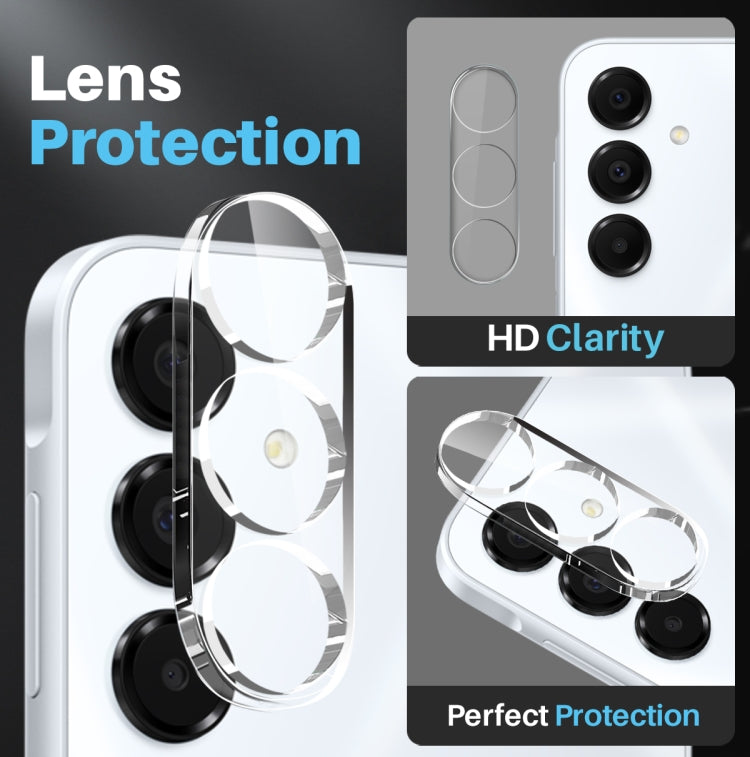 For Samsung Galaxy A16 5G / 4G NORTHJO 3 in 1 Clear Phone Case with Screen Protector Lens Film - Galaxy Phone Cases by NORTHJO | Online Shopping UK | buy2fix