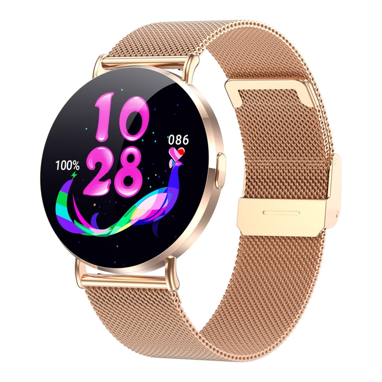 KM88 1.32 inch Color Screen Smart Watch, Support Bluetooth Call / Health Monitoring(Gold) by buy2fix