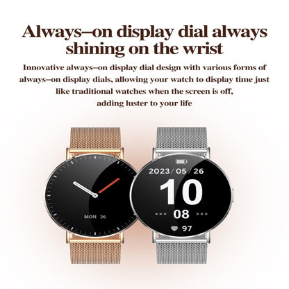 KM88 1.32 inch Color Screen Smart Watch, Support Bluetooth Call / Health Monitoring(Gold) by buy2fix